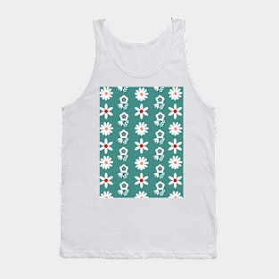 Diseño digital flores abstractas Tank Top